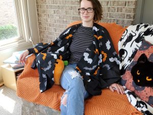 B.UR.SLF Gothic Halloween Cloak - Bats