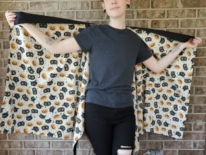 B.UR.SLF Gothic Halloween Cloak - Bats