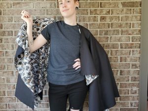 B.UR.SLF Gothic Halloween Cloak - Bats